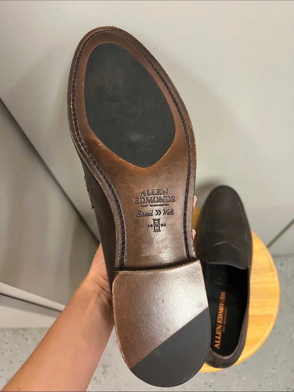 Allen Edmonds Brown Leather Penny Loafer Office Business Work Career Formal Shoe
